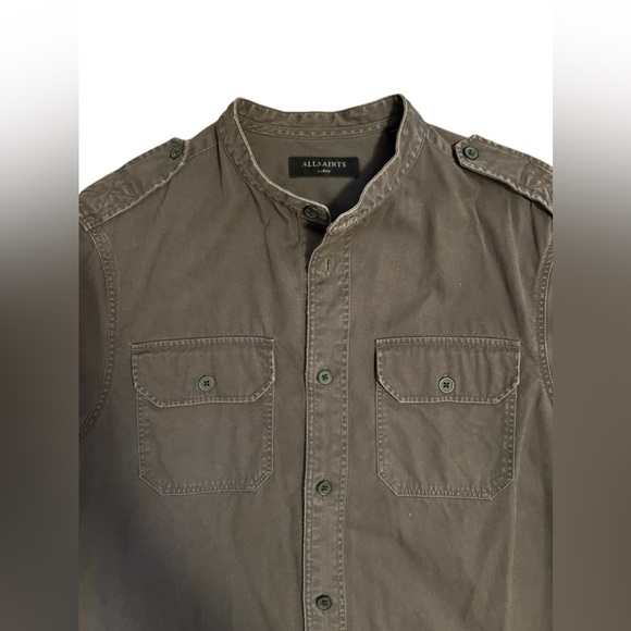 ALLSAINTS Privateer Slim Fit Button-Down Shirt - Picture 4 of 4